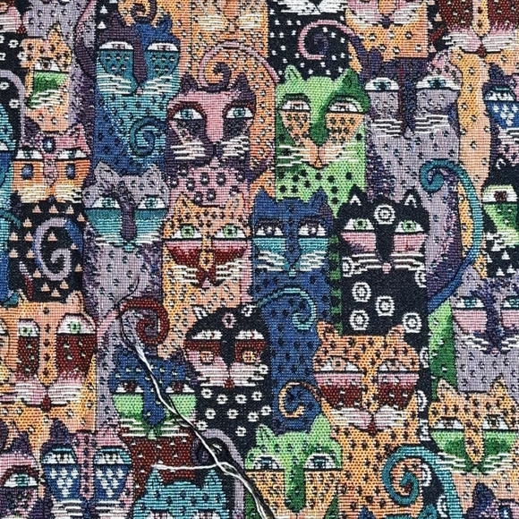 jacquard Other - 1/2m Running cloth jacquard cats pattern.